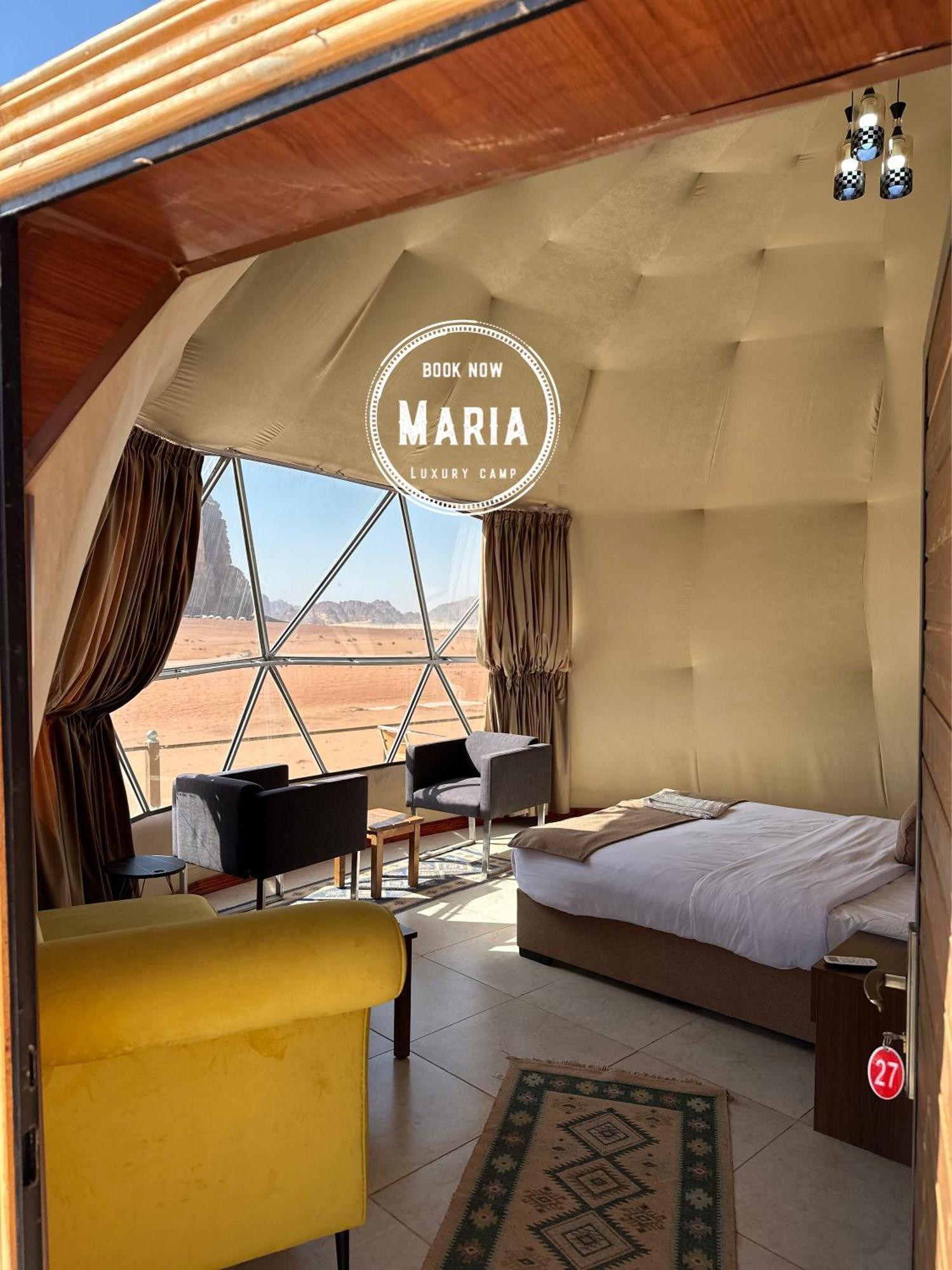 Rum Maria Luxury Camp & Bubble Rooms Wadi Rum Exterior foto